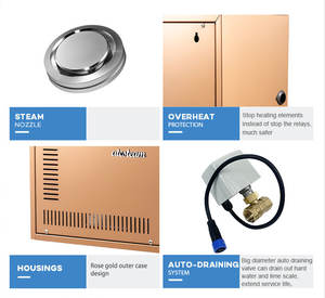 Di lusso elettrico turco <span class=keywords><strong>hammam</strong></span> generatore di vapore per vapore umido SPA uso da 12kw a 21kw di potenza per uso residenziale e commerciale - Product Image 2