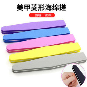 Tiras de esponja para limar uñas, grano 100/180, reutilizables para pulir manicuras - Product Image 4