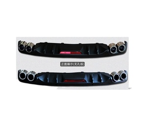 XLstyling nuovo stile diffusore paraurti posteriore accessori esterni ABS labbro posteriore auto per <span class=keywords><strong>Skoda</strong></span> <span class=keywords><strong>Octavia</strong></span> 3 2014-2017 - Product Image 1
