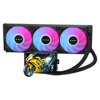 Radiateur de refroidissement à eau COOLLEO BingJie 360 noir avec roulement à billes ARGB en cuivre et aluminium pour le refroidissement de boîtier d'ordinateur