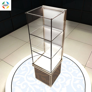 Marco de aluminio fuerte Rockable arriba y abajo puerta de vidrio escaparates joyería Boutique mostrador para exhibición - Product Image 3