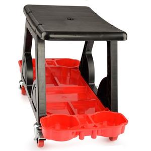 Siège de mécanique à roulettes pour tabouret de voiture robuste avec plateau organisateur de support de rangement - Product Image 3