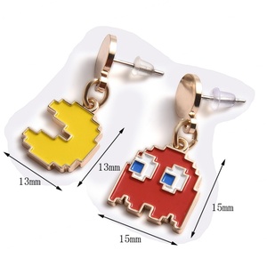 Fashion Jewelry Soft Enamel Ear <b>Studs</b> Wholesale Anime Designs Custom Earring for Women - Product Image 2