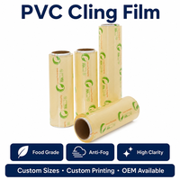 Film alimentaire en PVC de qualité professionnelle, film alimentaire commercial pour l'emballage des fruits, légumes et aliments
