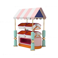 Conteneur couvert aire de jeux pour enfants Équipement de jeu pour enfants Équipement de terrain de jeu souple Ensemble de terrain de jeu intérieur