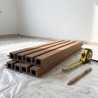 Plancher en composite de charbon de bambou/WPC - Imperméable, ignifuge, antidérapant, écologique, grain de bois en relief 3D, installation à double verrouillage