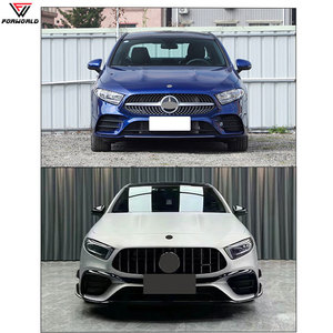Kit de Carrocería para <span class=keywords><strong>Mercedes</strong></span> <span class=keywords><strong>Benz</strong></span> Clase A W177 19-24 <span class=keywords><strong>AMG</strong></span> A45, Nuevo, Parachoques Delantero, Parachoques Trasero, Faldones Laterales con Clips Incluidos - Product Image 4