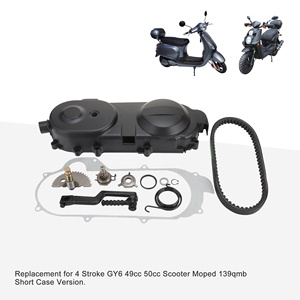 Junta de arranque de motocicleta GOOFIT, <span class=keywords><strong>cubierta</strong></span> derecha del motor, arrancador de cárter con reemplazo de correa 669 para Scooter GY6 <span class=keywords><strong>50cc</strong></span>-100cc - Product Image 5