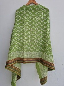 Handmade Wooden Block Printed <b>Sarongs</b>, Pareos & Scarves Lightweight Cotton Women’s Beachwear for Summer & Resort - Product Image 4