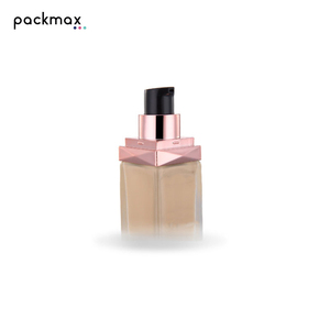 30ml custom square glass bottle with pump — suitable for lotion, serum, essential oil, cosmetics, and liquid <b>foundation</b> - Product Image 2