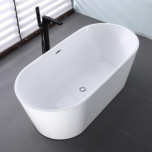 חופשי עומד 1.5 מ '/1.7 מ' ג 'קוזי ספא אקרילי לבן עם overflow ג' קוזי פנימי לשימוש חדר אמבטיה/מלון - Product Image 4