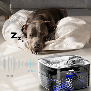 Fontaine à eau pour animaux de compagnie en acier inoxydable SHT703, abreuvoir de 9L pour chiens et chats, conception détachable - Product Image 3