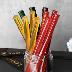 Bâton de cire à cacheter Suidis Ice Crystal, rond de 1,1 cm, semi-transparent, pour pistolet à cire chaude, fournitures d'artisanat en vrac - Product Image 3