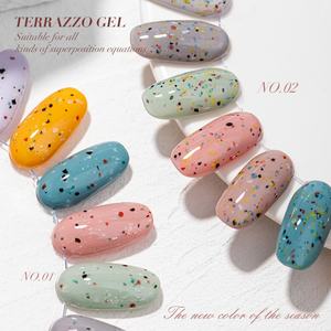 JTING - Esmalte de Uñas en Gel con Diseño de Cáscara de Huevo, 2 Colores, Universal, para Cualquier Color Base, 15 ml, para Arte de Uñas - Product Image 3