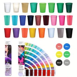 Custom Full Color Digital Print Durable Plastic <b>Cold</b> Color Changing Mood Stadium <b>Cups</b> - Product Image 2