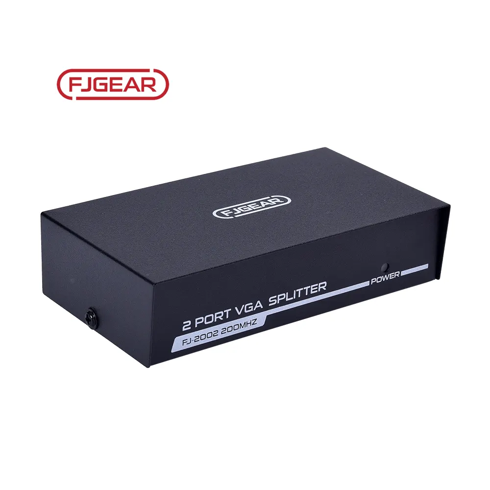 FJGEAG — séparateur vidéo professionnel VGA 2 ports 1x2, 1 entrée, 2 sorties, 200MHz, OEM, ODM