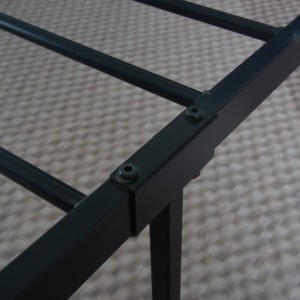 Kim loại nền tảng giường với Kệ đầu giường, đồ nội thất phòng ngủ sắt khung giường đơn. Khung giường là một bổ sung tuyệt vời cho bất kỳ phòng ngủ. - Product Image 5