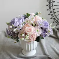 الجملة فو زهرة بانش 32 سنتيمتر وردة صناعية الحرير الزهور ل حفل زفاف ديكور