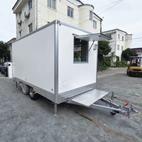 Remorque alimentaire mobile d'extérieur, chariot de restauration rapide chinois, camion de crème glacée à vendre, remorque de cuisine mobile américaine