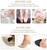 EVA Toe Filler Inserts Bouchon protecteur d'orteil réglable Remplisseur de chaussures réutilisable pour trop grandes chaussures pour femmes talons hauts