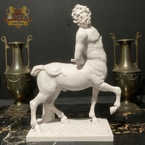 Statue de Centaure en marbre naturel moderne traditionnelle, sculpture de Cupidon en granit sur mesure, mythologie, utilisation en extérieur, maison, <span class=keywords><strong>temple</strong></span> - Product Image 1