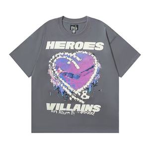 Camiseta Gris de Manga Corta Oversize para Hombre al por Mayor, 100% Poliéster, 300g, Anti-Pilling, Anti-Arrugas, Venta al por Mayor - Product Image 6
