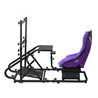 Siège en fibre de verre style voiture de sport Play Game Station Simulator Sim Racing