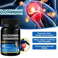 Comprimés de Glucosamine, Chondroïtine, MSM, Calcium et Collagène à Marque Blanche OEM – Complément de Soutien Articulaire et Osseux – 1500mg Glucosamine, 800mg MSM