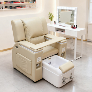 Sillón de <span class=keywords><strong>Pedicura</strong></span> Multifuncional con Respaldo Reclinable <span class=keywords><strong>y</strong></span> Masaje de Pies, Sillón de <span class=keywords><strong>Manicura</strong></span> <span class=keywords><strong>y</strong></span> <span class=keywords><strong>Pedicura</strong></span> - Product Image 1