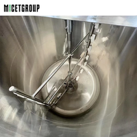 Cuve de mélange industrielle de haute qualité 4000L, cuve de stockage alimentaire, cuve de fermentation de bière avec agitateur mélangeur