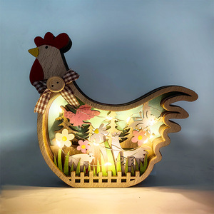 Uionen Wholesale Wooden Turkey Crafts Flower Butterfly Pattern Desktop <b>Ornaments</b> Home Table Wooden Decorations Custom Accepted - Product Image 3