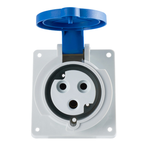 Nante FNP3-423 Công Nghiệp 3 cửa hàng 32A 220V IP44 mức độ Nylon tiêu chuẩn nền tảng tường ổ cắm - Product Image 4