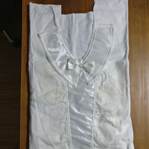 F211 China Manufacturer Wholesale White Satin Dead Body Clothes with Lace <strong>for</strong> Women Men <strong>Funeral</strong> <strong>Dress</strong> - Product Image 3