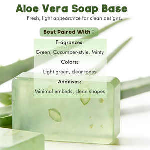 Base de Jabón de Glicerina Transparente de Aloe Vera, Materia Prima para Hacer Jabón Casero, Nutritivo para la Piel, Dermatológicamente Probado, Suave, con Aloe Vera - Product Image 2