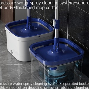 Rotating Household <b>Mop</b> <b>Microfiber</b> Rectangular Wet Dry Dual Purpose With Bucket For Floor Cleaning - Product Image 2