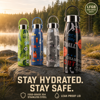 Personnalisé 500ml Beau Cadeau Publicitaire Créatif Thermos À Eau Simple Grand Magasin Étudiant Bouteille avec Poignée