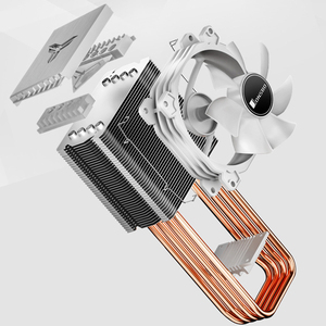 4 heatpips RGB CPU คูลเลอร์หม้อน้ำเงียบ PWM 4PIN สำหรับ LGA 1150 1151 1155 1200 1366 X79 X99 AM3 AM4 ARGB 4 heatpipe RGB C - Product Image 5