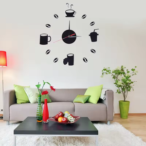 Grande Orologio <span class=keywords><strong>da</strong></span> <span class=keywords><strong>Parete</strong></span> 3D Moderno Silenzioso Digitale in Acrilico a Specchio Autoadesivo - Product Image 5