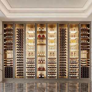 Cantinetta Vino di Lusso da 3.0 Cu Ft in Acciaio Inox a Doppia Zona con Illuminazione LED, Ecologica, Porta in Vetro, Elettrica - Product Image 1