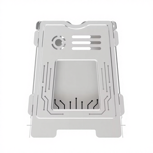 Outdoor Mini Foldable Ultralight Stainless Steel <b>Camping</b> Wood & Charcoal BBQ Stove <b>for</b> Baking - Product Image 1