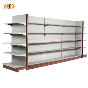 Customized Luxury <strong>Stainless</strong> <strong>Steel</strong> End <strong>Racks</strong> Supermarket Gondola <strong>Rack</strong> Shelf Metallic Material - Product Image 6