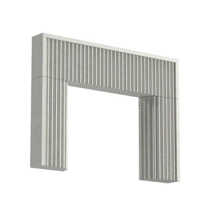 Newstar Curve Marbre Carrelage Cheminée Surround <span class=keywords><strong>pour</strong></span> Décoration de Salon de Luxe - Product Image 3