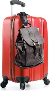 <span class=keywords><strong>Frienda</strong></span> Add a Bag Cinturón de equipaje Accesorios de cinturón de maleta ajustable Equipaje de conexión negro // blanco - Product Image 4