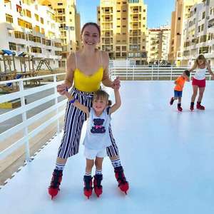 Alfombrilla de pista de hielo sintética de plástico/almohadilla de tiro de hockey patinable Azulejos de patinaje de HIELO SINTÉTICO/pista de hielo artificial - Product Image 5