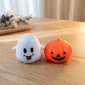 Jouet Squishy Citrouille Fantôme d'Halloween en Gros, Balle à Presser Amusante à Remontée Lente, Jouet Sensoriel Anti-Stress, Cadeau pour Fêtes d'Enfants - Product Image 5