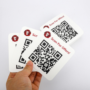 定制防水模切紫外印刷不干胶贴纸带二维码条码贴花赠送促销贴纸分叉 - Product Image 4