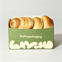 Caja de Embalaje Personalizada Estilo Ins para Llevar, Caja para Pasteles, Donuts, Galletas y Postres de Grado Alimenticio con Asa