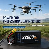 Аккумулятор JOTEN 6S 22000 мАч 22.2В 25C LiPo с высокой токоотдачей для тяжелых гексакоптеров, октокоптеров и БПЛА