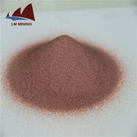 Sable de grenat 80 mesh, granulats abrasifs de grenat almandine pour découpe jet d'eau, sablage, élimination de la rouille et préparation de surface