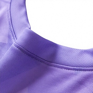 Ensemble de maillot de football pour homme Long Mission, violet uni, 100% polyester, respirant, anti-transpiration, manches courtes, coupe régulière, pour tous - Product Image 6